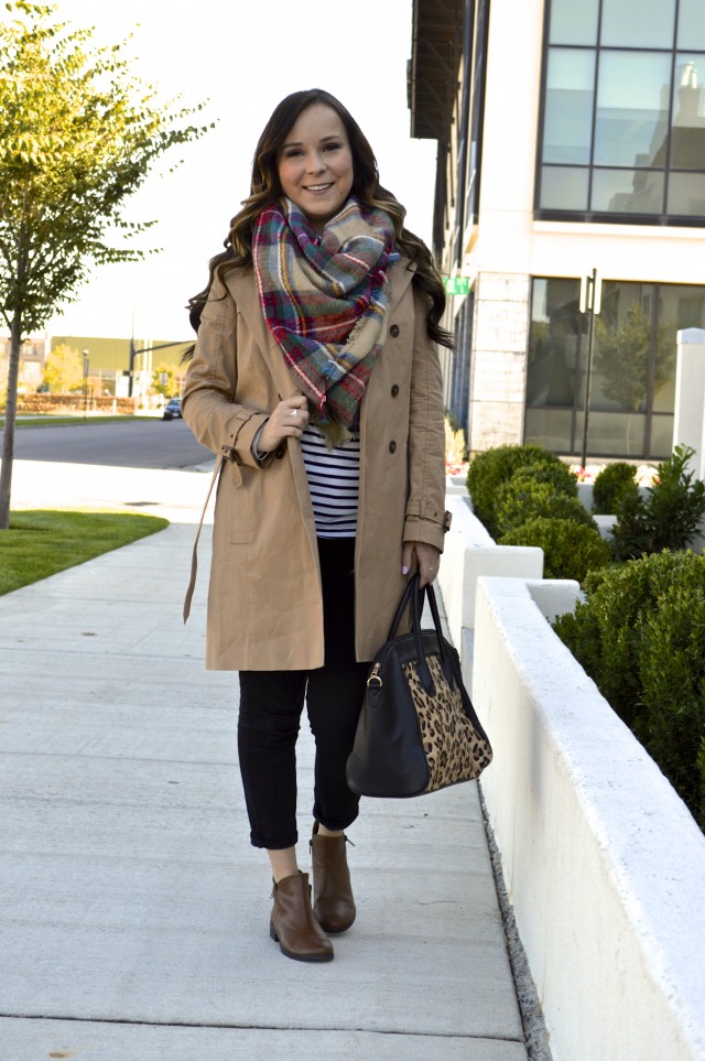 Fall Staples: Trench Coat & Blanket Scarf | Modest Style